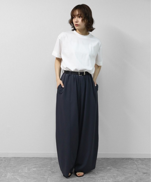 THE CELL.(ザセルドット)の「カットジョーゼット セルフカット コクーンワイド イージーパンツ SELF-CUT COCOON WIDE EASYPANTS(その他パンツ・レディース・アイボリー/グレイッシュベージュ/チャコールグレー/ブラック/ブラウン・FREE)」の21枚目の写真