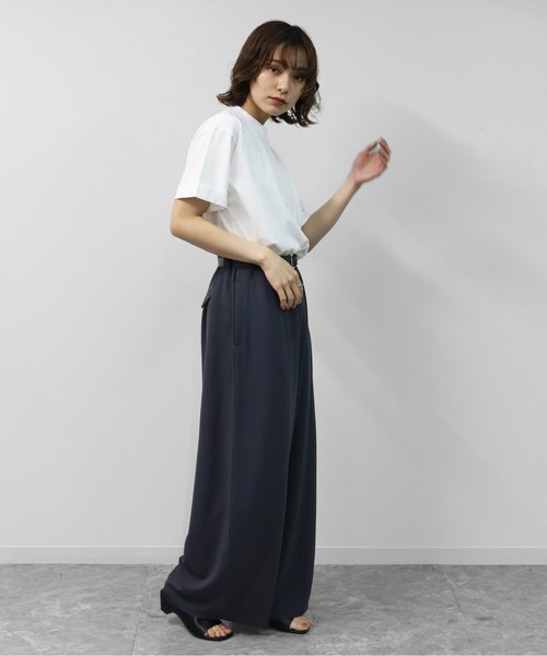 THE CELL.(ザセルドット)の「カットジョーゼット セルフカット コクーンワイド イージーパンツ SELF-CUT COCOON WIDE EASYPANTS(その他パンツ・レディース・アイボリー/グレイッシュベージュ/チャコールグレー/ブラック/ブラウン・FREE)」の19枚目の写真