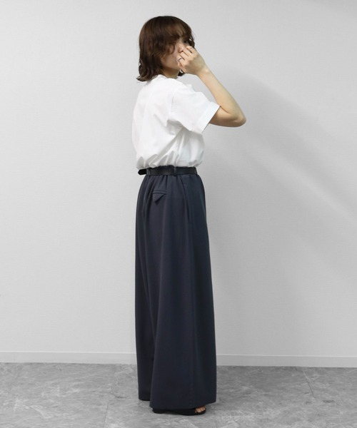 THE CELL.(ザセルドット)の「カットジョーゼット セルフカット コクーンワイド イージーパンツ SELF-CUT COCOON WIDE EASYPANTS(その他パンツ・レディース・アイボリー/グレイッシュベージュ/チャコールグレー/ブラック/ブラウン・FREE)」の18枚目の写真
