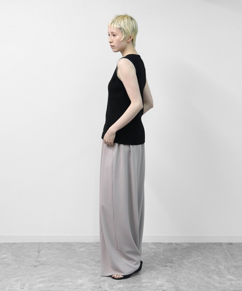 THE CELL.(ザセルドット)の「カットジョーゼット セルフカット コクーンワイド イージーパンツ SELF-CUT COCOON WIDE EASYPANTS(その他パンツ・レディース・アイボリー/グレイッシュベージュ/チャコールグレー/ブラック/ブラウン・FREE)」の11枚目の写真