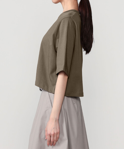 handvaerk（ハンドバーク）の「handvaerk | コットン クルーネック半袖Tシャツ SOLID WOMEN（Tシャツ/カットソー・レディース・ホワイト系その他/ブラウン系その他/ブルー系その他・S）」の9枚目の写真