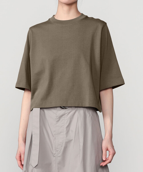 handvaerk（ハンドバーク）の「handvaerk | コットン クルーネック半袖Tシャツ SOLID WOMEN（Tシャツ/カットソー・レディース・ホワイト系その他/ブラウン系その他/ブルー系その他・S）」の7枚目の写真