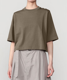 handvaerk | コットン クルーネック半袖Tシャツ SOLID WOMEN