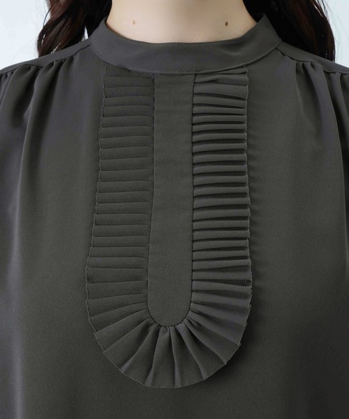 LUCA/LADY LUCK LUCA（ルカ/レディラックルカ）の「LC/LLL プリーツフリルワンピース/プリーツノースリワンピース（ワンピース・レディース・チャコールグレー/ブラック・FREE）」の7枚目の写真