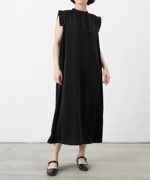 LUCA/LADY LUCK LUCA（ルカ/レディラックルカ）の「LC/LLL プリーツフリルワンピース/プリーツノースリワンピース（ワンピース・レディース・チャコールグレー/ブラック・FREE）」の15枚目の写真