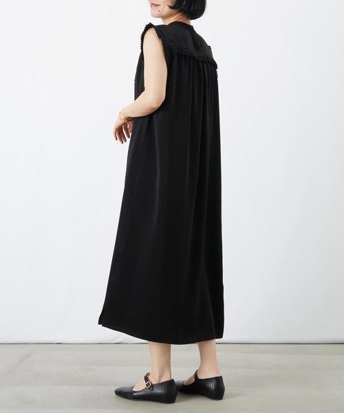 LUCA/LADY LUCK LUCA（ルカ/レディラックルカ）の「LC/LLL プリーツフリルワンピース/プリーツノースリワンピース（ワンピース・レディース・チャコールグレー/ブラック・FREE）」の13枚目の写真