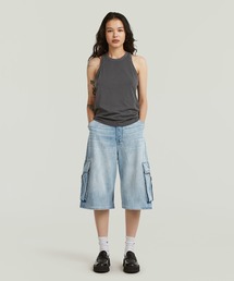 G-STAR | Patti Cargo Shorts/ワイドカーゴデニムショートパンツ(その他パンツ)
