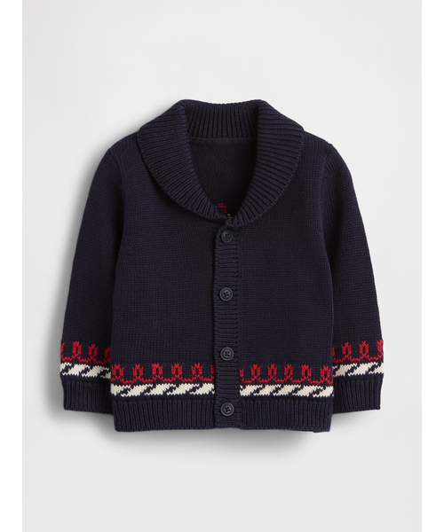 GAP(ギャップ)の「ノーティカルショール ニットカーディガン (ベビー)(カーディガン/ボレロ・キッズ・ネイビー・90cm/80cm/70cm/60cm)」の3枚目の写真