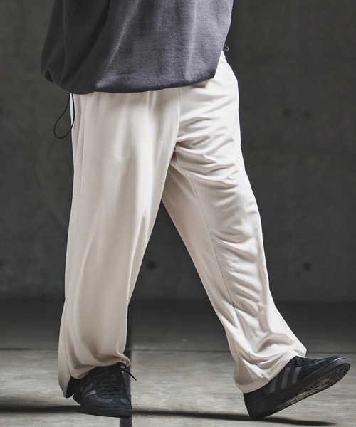 GLIMCLAP(グリムクラップ)の「mp14934- Sheer Waffle Fabric Track Pants トラックパンツ(202-061-gls-cg)(その他パンツ・メンズ・キナリ/パープル/ブラック・S/M/L)」の4枚目の写真