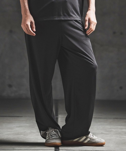 GLIMCLAP(グリムクラップ)の「mp14934- Sheer Waffle Fabric Track Pants トラックパンツ(202-061-gls-cg)(その他パンツ・メンズ・キナリ/パープル/ブラック・S/M/L)」の11枚目の写真
