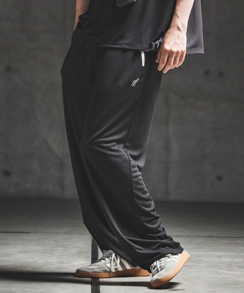 GLIMCLAP(グリムクラップ)の「mp14934- Sheer Waffle Fabric Track Pants トラックパンツ(202-061-gls-cg)(その他パンツ・メンズ・キナリ/パープル/ブラック・S/M/L)」の12枚目の写真