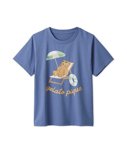セール】【JUNIOR】【接触冷感】サマーベアワンポイントTシャツ