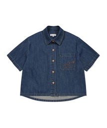 WOMEN'S LOW ONS DENIM SHORT SLEEVE SHIRT
