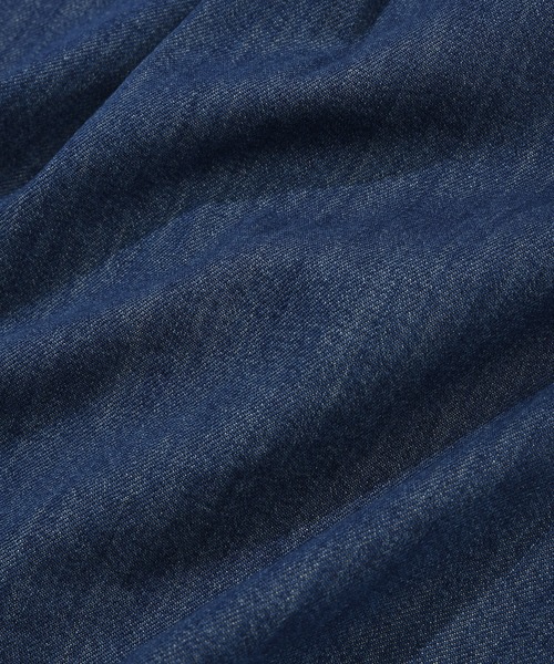 Wacky WiLLy（ワッキーウィリー）の「WOMEN'S LOW ONS DENIM SHORT SLEEVE SHIRT（シャツ/ブラウス・レディース・ライトブルー/ブルー・SMALL/MEDIUM）」の16枚目の写真