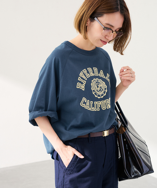 FRAMeWORK（フレームワーク）の「CHAMPION/チャンピオン 別注14s/1 Jesey RAGLAN Tシャツ（Tシャツ/カットソー・レディース・ネイビー/スミクロ/グリーン/キャメル・FREE）」の8枚目の写真