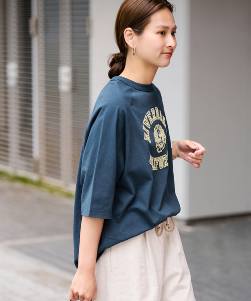 FRAMeWORK（フレームワーク）の「CHAMPION/チャンピオン 別注14s/1 Jesey RAGLAN Tシャツ（Tシャツ/カットソー・レディース・ネイビー/スミクロ/グリーン/キャメル・FREE）」の14枚目の写真
