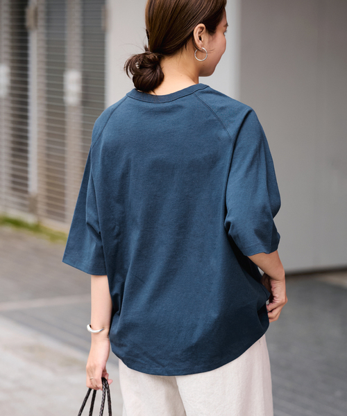 FRAMeWORK（フレームワーク）の「CHAMPION/チャンピオン 別注14s/1 Jesey RAGLAN Tシャツ（Tシャツ/カットソー・レディース・ネイビー/スミクロ/グリーン/キャメル・FREE）」の15枚目の写真