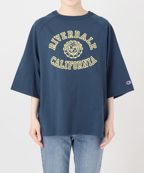 FRAMeWORK（フレームワーク）の「CHAMPION/チャンピオン 別注14s/1 Jesey RAGLAN Tシャツ（Tシャツ/カットソー・レディース・ネイビー/スミクロ/グリーン/キャメル・FREE）」の18枚目の写真