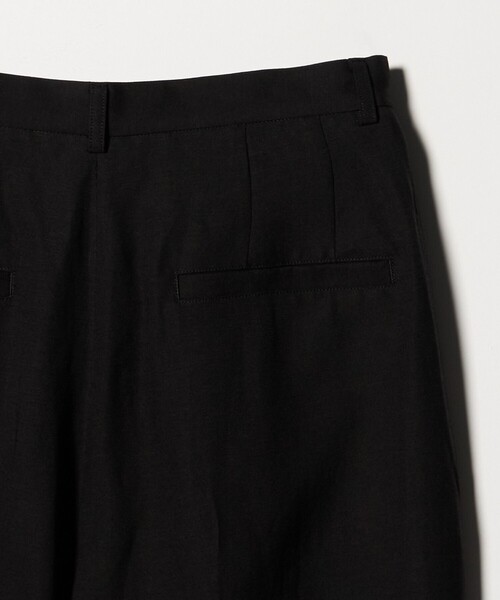 6(ロク)の「<6(ROKU)>麻ブレンド タックパンツ(その他パンツ・レディース・ブラック・36/34/38)」の10枚目の写真