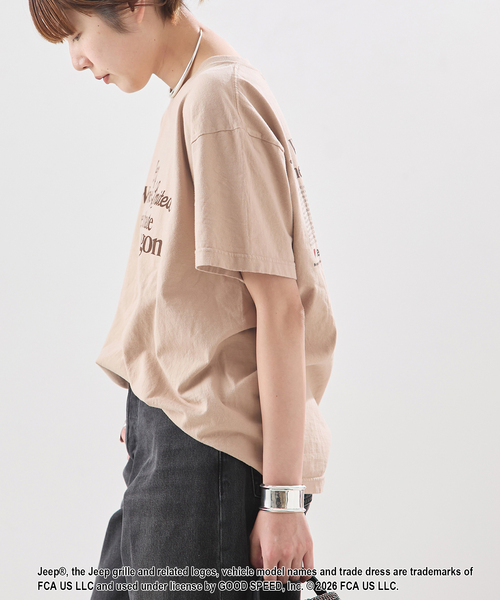GOOD ROCK SPEED(グッドロックスピード)の「【GOOD ROCK SPEED】26JEP005W ss Tシャツ(Tシャツ/カットソー・レディース・ベージュ・FREE)」の6枚目の写真