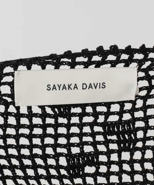 SAYAKADAVIS(サヤカディヴィス)の「SAYAKA DAVIS CROCHET CAMISOLE WKT130-PC:キャミブラウス(シャツ/ブラウス・レディース・ブラック・X-SMALL)」の13枚目の写真