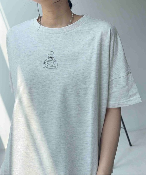 AS KNOW AS plus(アズノゥアズプラス)の「◯しっぽ取り外し可能 アニマル半袖Tシャツ(Tシャツ/カットソー・レディース・オフホワイト/オートミール/スミクロ/アイボリー系/ブラック系/ネイビー系・FREE)」の21枚目の写真