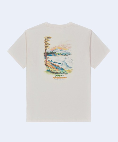 PICTURE ORGANIC CLOTHING(ピクチャーオーガニッククロージング)の「【PICTURE/ピクチャー】D&S TOFINO TEE バックプリント オーガニックコットン100% Tシャツ(Tシャツ/カットソー・メンズ・ホワイト系その他・LARGE/MEDIUM)」の1枚目の写真