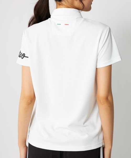 Kappa(カッパ)の「切り替え半袖ポロシャツ (吸汗速乾・UV)(シャツ/ブラウス・レディース・ホワイト/パープル/ブラック・SMALL/MEDIUM/X-LARGE/LARGE)」の11枚目の写真