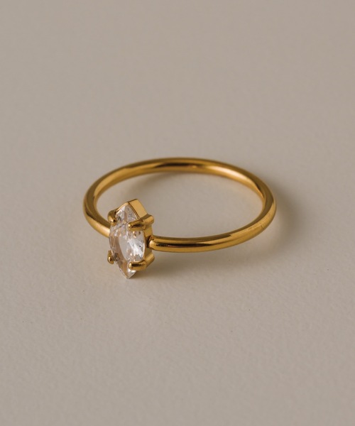 muku(ムク)の「RING/MARQUISE ZIRCONIA(リング・レディース・ゴールド・11)」の1枚目の写真