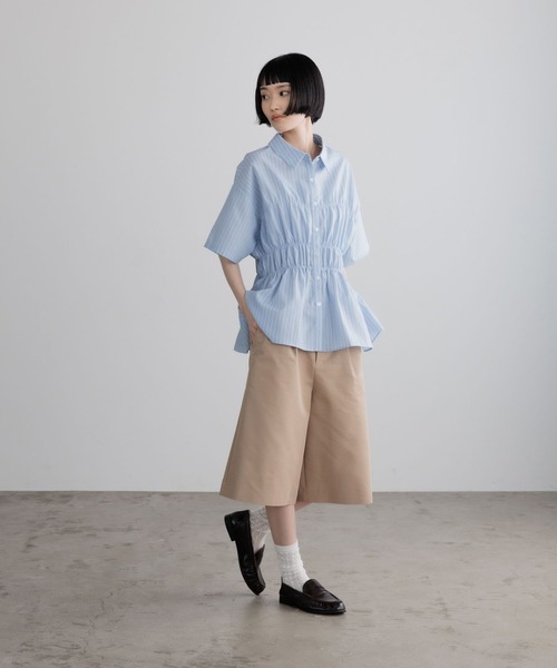 LOWRYS FARM(ローリーズファーム)の「ストライプシャーリングSS 675847(Tシャツ/カットソー・レディース・ブルー/ベージュ/グリーン・FREE)」の13枚目の写真