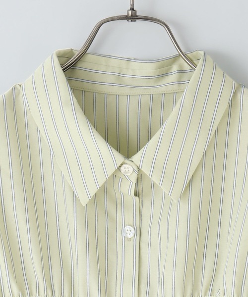 LOWRYS FARM(ローリーズファーム)の「ストライプシャーリングSS 675847(Tシャツ/カットソー・レディース・ブルー/ベージュ/グリーン・FREE)」の19枚目の写真
