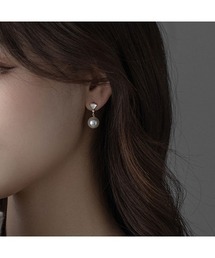 スタッドパールピアス【金属アレルギー対応】