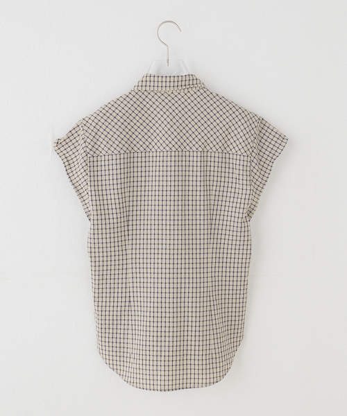 OPEN Yy(オープンワイワイ)の「【Geek Office / ギークオフィス】OPEN YY / Woven COLOR BLOCK WIRE SHIRT(シャツ/ブラウス・レディース・ベージュ・SMALL)」の2枚目の写真