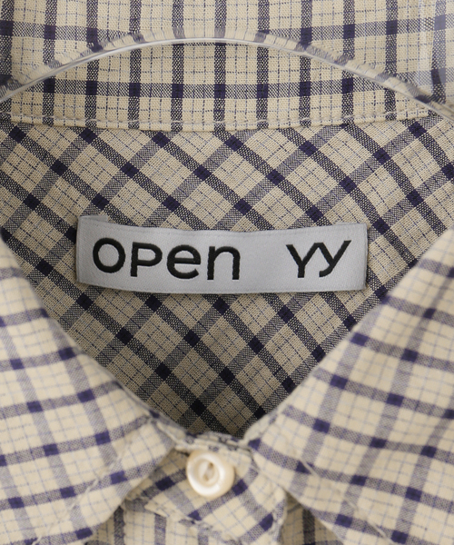OPEN Yy(オープンワイワイ)の「【Geek Office / ギークオフィス】OPEN YY / Woven COLOR BLOCK WIRE SHIRT(シャツ/ブラウス・レディース・ベージュ・SMALL)」の4枚目の写真