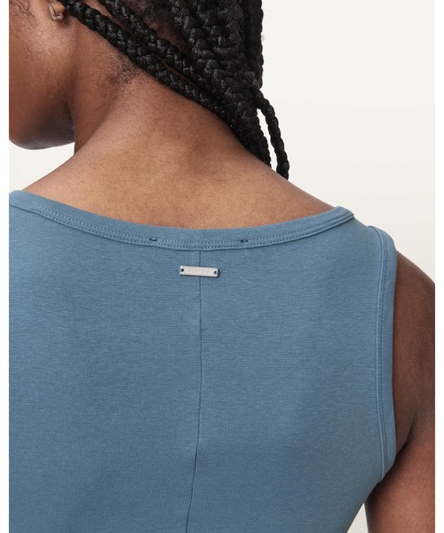 ALLSAINTS(オールセインツ)の「KATARINA BOAT NECK SLIM FIT TANK TOP | KATARINA ボート ネック スリム フィット タンク トップ(タンクトップ・レディース・ブルー系その他・S/M/XS)」の2枚目の写真
