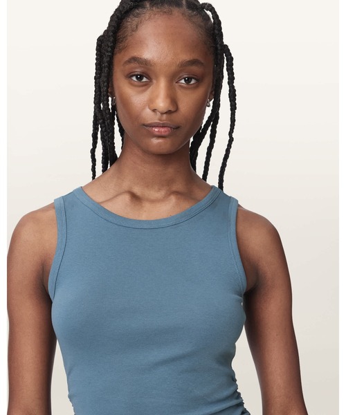 ALLSAINTS(オールセインツ)の「KATARINA BOAT NECK SLIM FIT TANK TOP | KATARINA ボート ネック スリム フィット タンク トップ(タンクトップ・レディース・ブルー系その他・S/M/XS)」の3枚目の写真