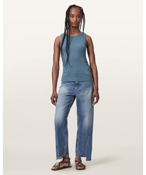 ALLSAINTS(オールセインツ)の「KATARINA BOAT NECK SLIM FIT TANK TOP | KATARINA ボート ネック スリム フィット タンク トップ(タンクトップ・レディース・ブルー系その他・S/M/XS)」の4枚目の写真