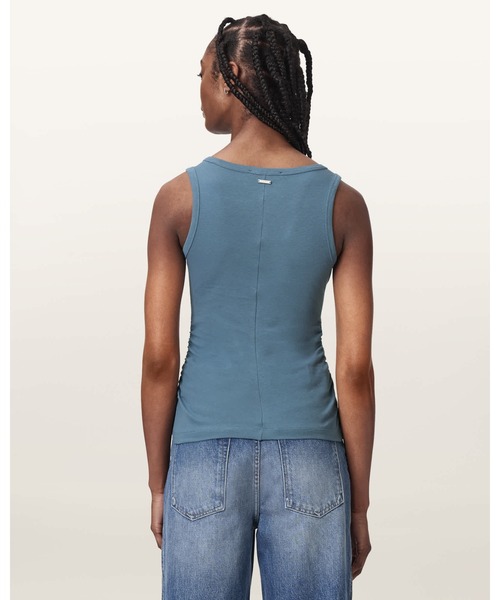 ALLSAINTS(オールセインツ)の「KATARINA BOAT NECK SLIM FIT TANK TOP | KATARINA ボート ネック スリム フィット タンク トップ(タンクトップ・レディース・ブルー系その他・S/M/XS)」の6枚目の写真