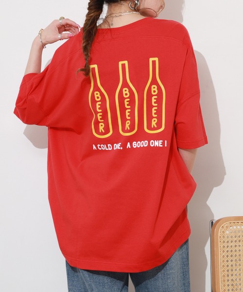 FUNALIVE(ファンアライブ)の「オリオンビール切替プルオーバー 半袖(Tシャツ/カットソー・レディース・レッド/グリーン/ネイビー・M~L)」の21枚目の写真