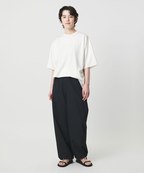 MARW UNITED ARROWS(マルゥ ユナイテッドアローズ)の「<MARW UNITED ARROWS>ポンチ オーバー Tシャツ 接触冷感(Tシャツ/カットソー・レディース・ホワイト/ブラック・FREE)」の6枚目の写真