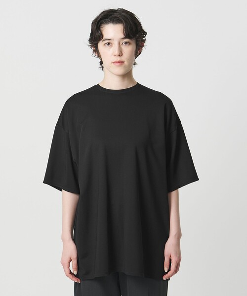 MARW UNITED ARROWS(マルゥ ユナイテッドアローズ)の「<MARW UNITED ARROWS>ポンチ オーバー Tシャツ 接触冷感(Tシャツ/カットソー・レディース・ホワイト/ブラック・FREE)」の7枚目の写真
