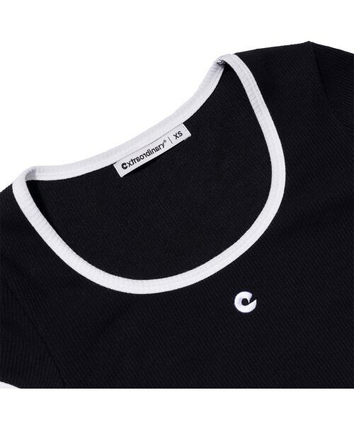 EXTRAORDINARY(エクストラオーディナリー)の「W SYMBOL TEE BLACK(Tシャツ/カットソー・レディース・その他・SMALL/X-SMALL)」の3枚目の写真