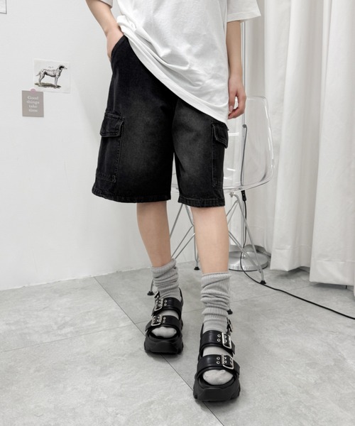 WEGO（ウィゴー）の「WEGO/【26春夏新作】厚底ハトメベルトスポサン（サンダル・レディース・ブラック・LARGE/MEDIUM/SMALL）」の18枚目の写真