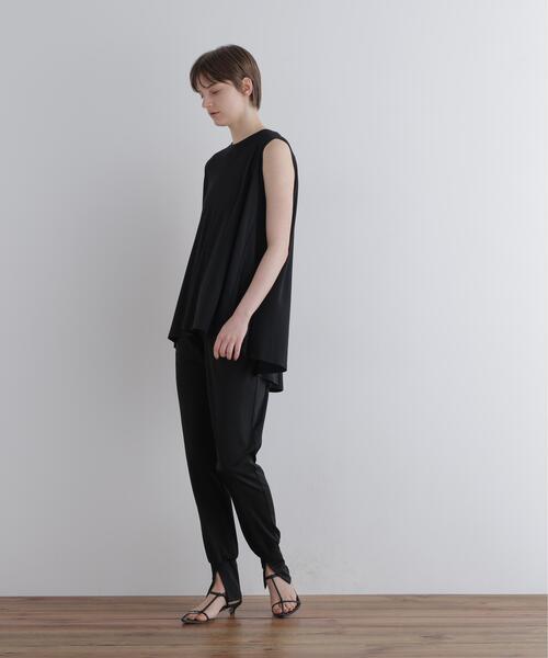 LE PHIL(ルフィル)の「◆キュプラジャージパンツ(その他パンツ・レディース・ブラウン/ブラック・0/1)」の4枚目の写真