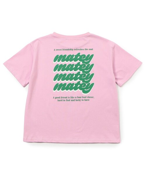 algy(アルジー)の「バックプリントカラフルロゴ半袖Tシャツ(Tシャツ/カットソー・キッズ・ピンク/ブラック/サックスブルー・130/140/150/160)」の3枚目の写真