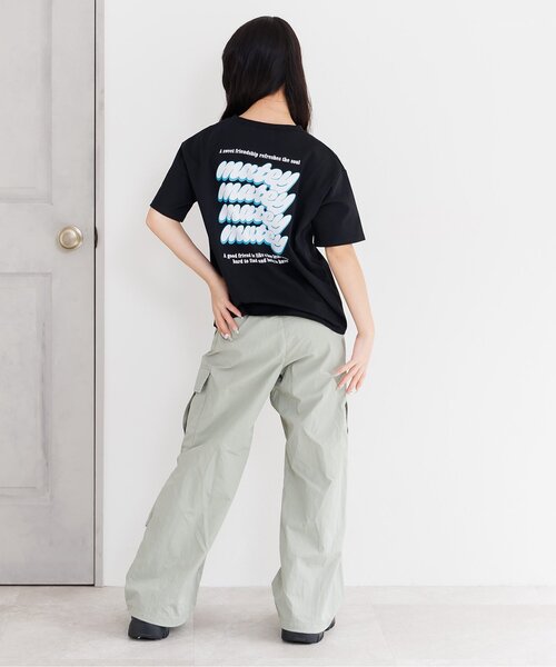 algy(アルジー)の「バックプリントカラフルロゴ半袖Tシャツ(Tシャツ/カットソー・キッズ・ピンク/ブラック/サックスブルー・130/140/150/160)」の6枚目の写真