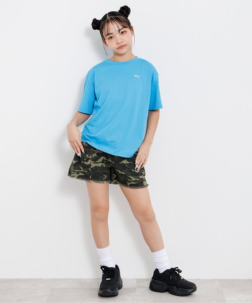 algy(アルジー)の「バックプリントカラフルロゴ半袖Tシャツ(Tシャツ/カットソー・キッズ・ピンク/ブラック/サックスブルー・130/140/150/160)」の7枚目の写真