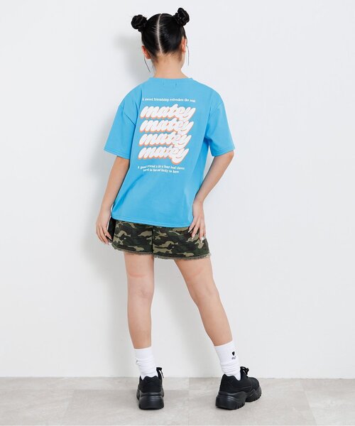 algy(アルジー)の「バックプリントカラフルロゴ半袖Tシャツ(Tシャツ/カットソー・キッズ・ピンク/ブラック/サックスブルー・130/140/150/160)」の8枚目の写真