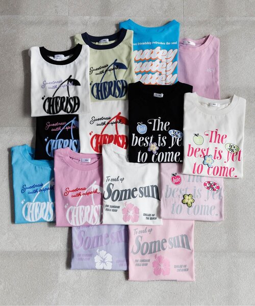 algy(アルジー)の「バックプリントカラフルロゴ半袖Tシャツ(Tシャツ/カットソー・キッズ・ピンク/ブラック/サックスブルー・130/140/150/160)」の9枚目の写真