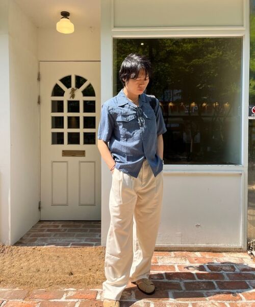 P.IN.O(ピインオ)の「ウェスタンオープンカラー ハーフシャツ - ネイビー(シャツ/ブラウス・メンズ・その他・MEDIUM/LARGE/X-LARGE)」の5枚目の写真